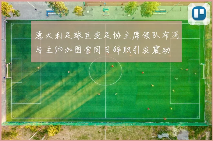 意大利足球巨变足协主席领队布冯与主帅加图索同日辞职引发震动